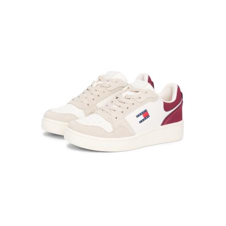 Tommy Jeans Tommy Jeans Sneakers laag TJW RETRO BASKET SNEAKER beige / ecru / navy / bordeaux