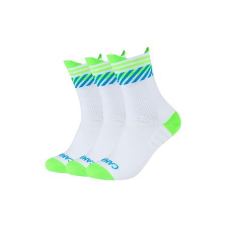 camano Sportsokken blauw / neongroen / wit