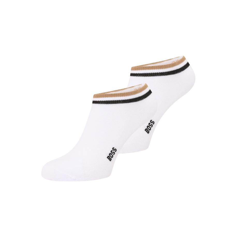 Hugo Boss BOSS Sokken lichtbruin / zwart / wit -