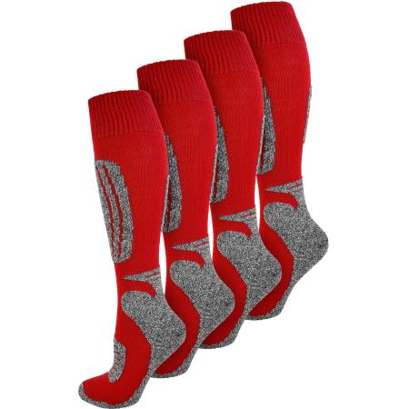 normani Sportsokken grijs gemêleerd / rood