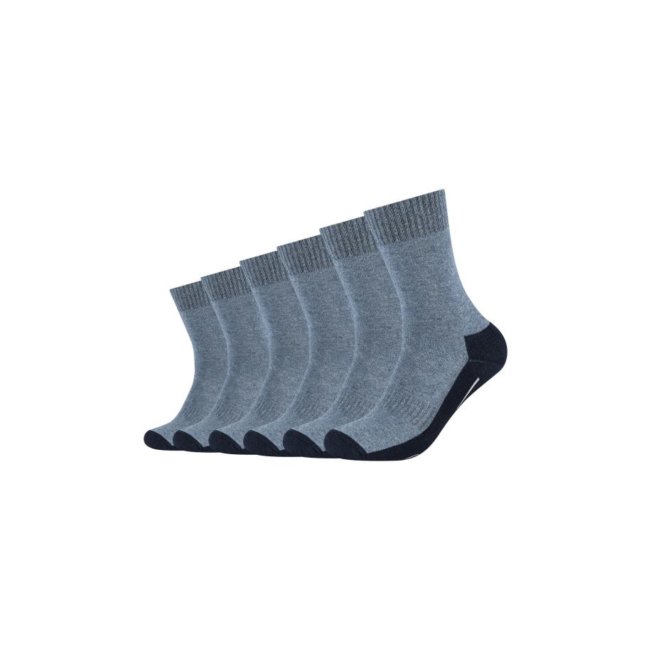 Camano camano Sokken blauw gemêleerd / zwart / wit -