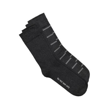 JP1880 JP1880 Sokken antraciet / wit