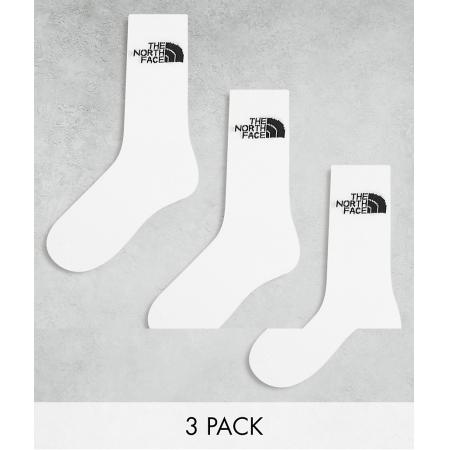 The North Face Simple Dome Set van 3 paar sokken met logo in wit