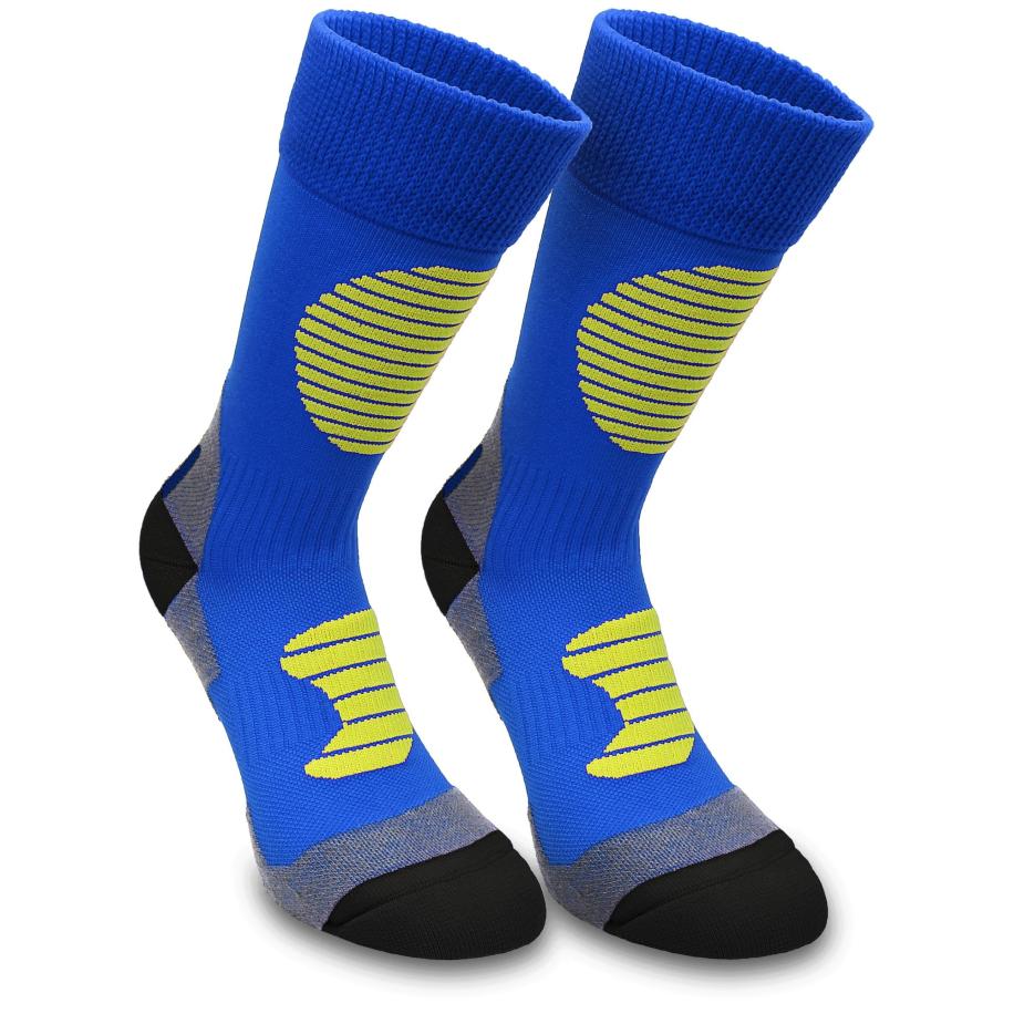 normani Sportsokken blauw / geel / grijs / zwart Blauw