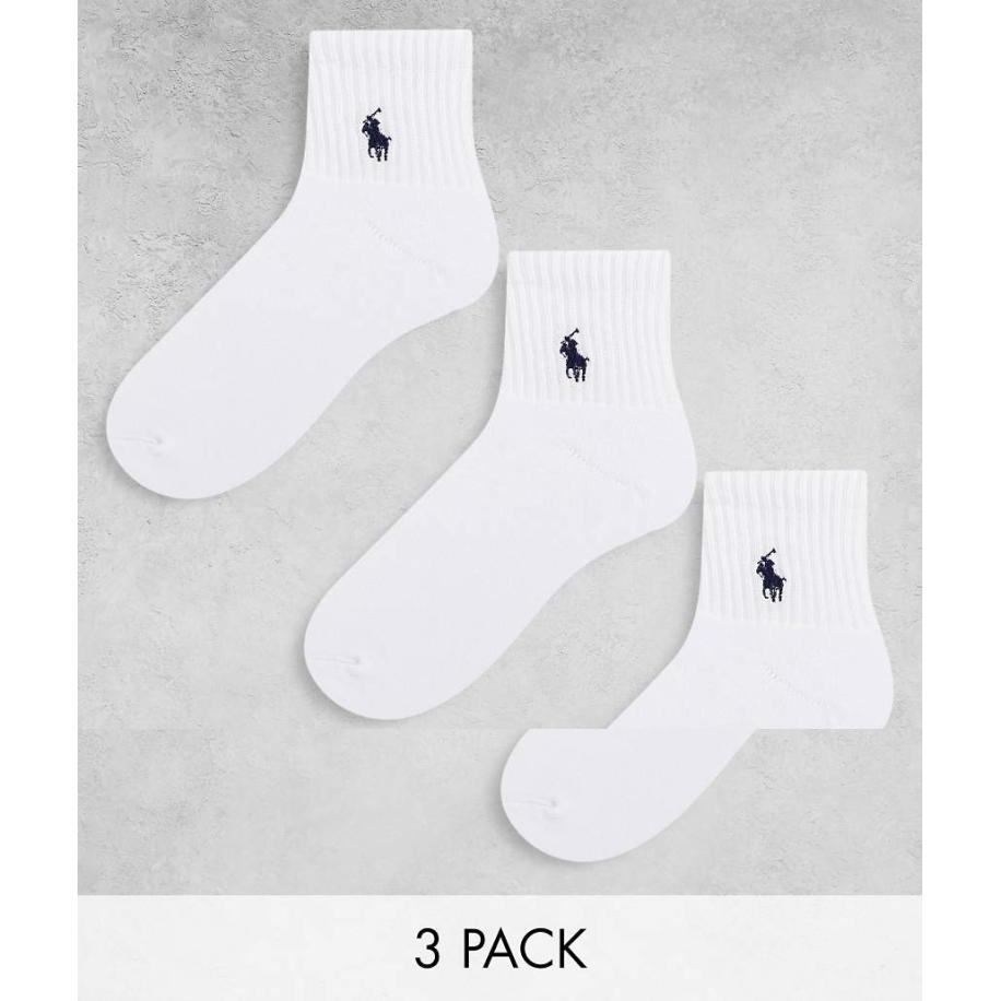 Polo Ralph Lauren - Set van 3 sportsokken in wit Wit