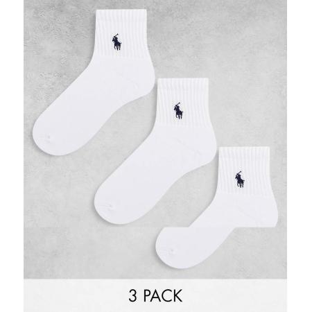 Polo Ralph Lauren - Set van 3 sportsokken in wit