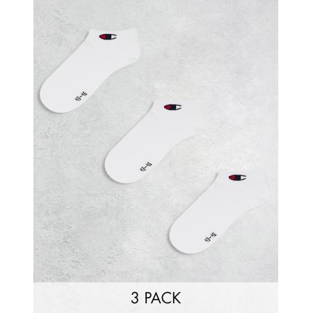 Champion - Set van 3 paar korte sokken in wit