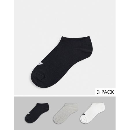 adidas Originals adicolor Set van 3 paar sportsokken met Trefoil-logo in multi-Veelkleurig