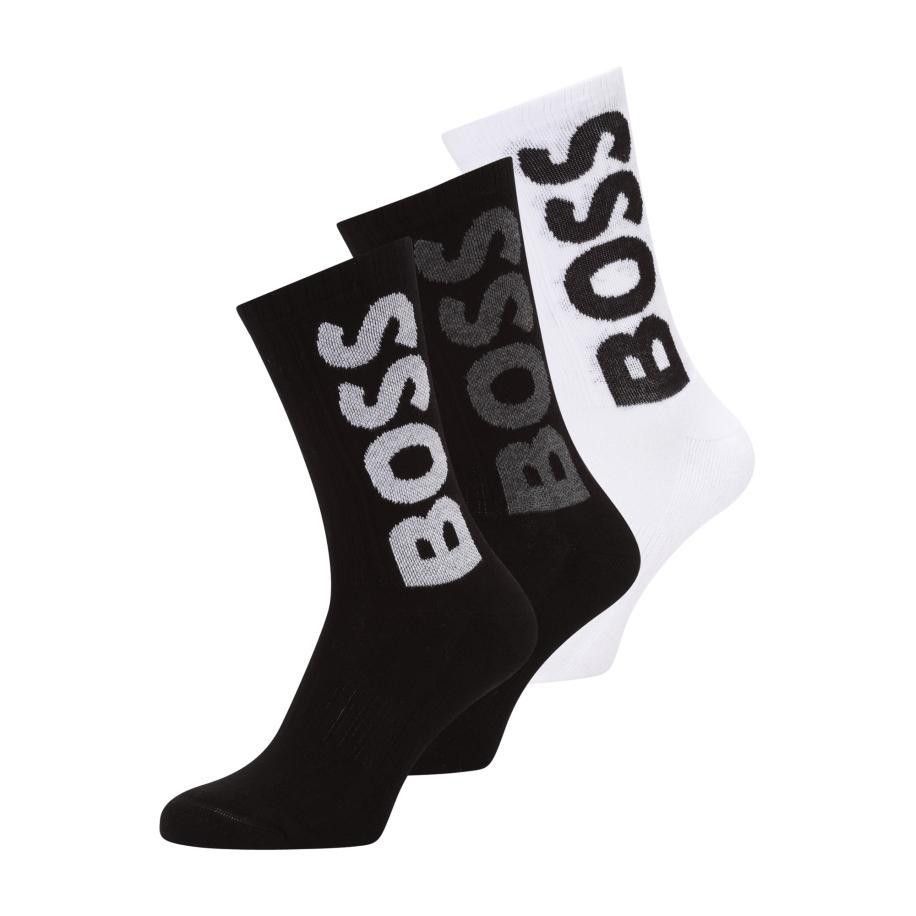 Hugo Boss BOSS Sokken antraciet / lichtgrijs / zwart / wit -