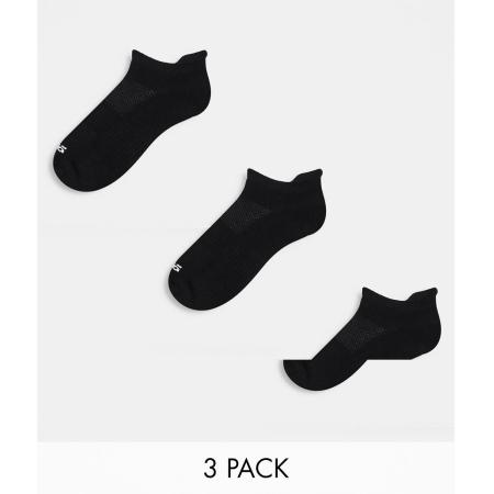 4505 Set van 3 paar antibacteriële sportsokken in zwart