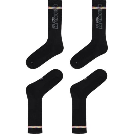 carlo colucci Carlo Colucci Sportsokken Dian gemengde kleuren / zwart