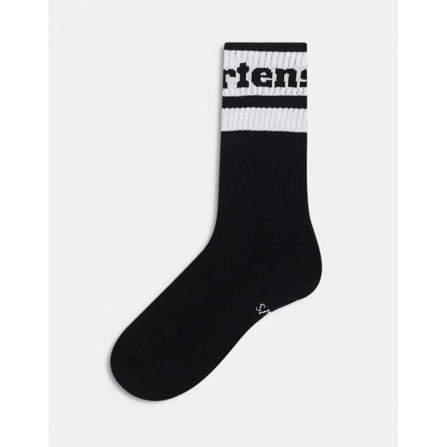 Dr Martens Athletic Uniseks sokken met logo in zwart Zwart
