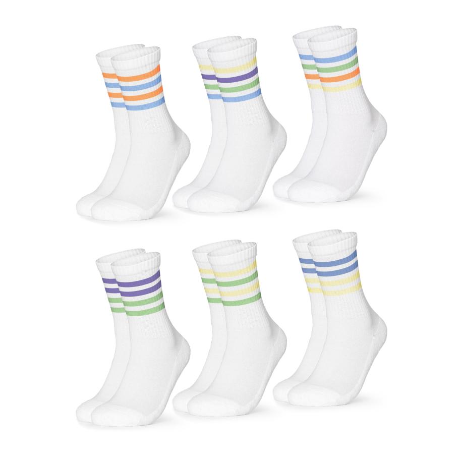 Occulto Occulto Sportsokken Roger gemengde kleuren / wit -