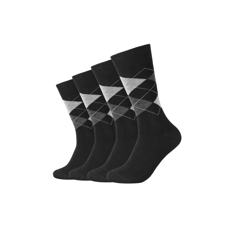 Camano camano Sokken Argyle grijs / antraciet / lichtgrijs -