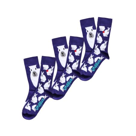 UnaBux UNABUX Sokken GRUMBLE IN THE JUNGLE lila