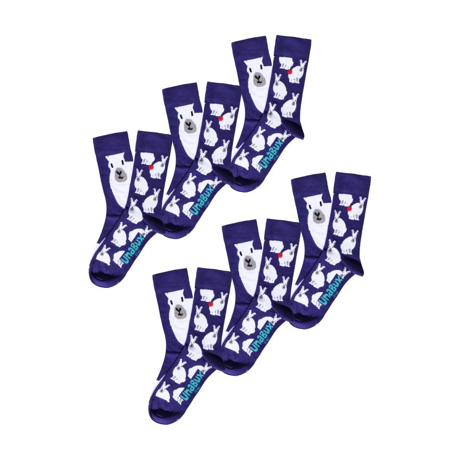 UnaBux UNABUX Sokken GRUMBLE IN THE JUNGLE lila -