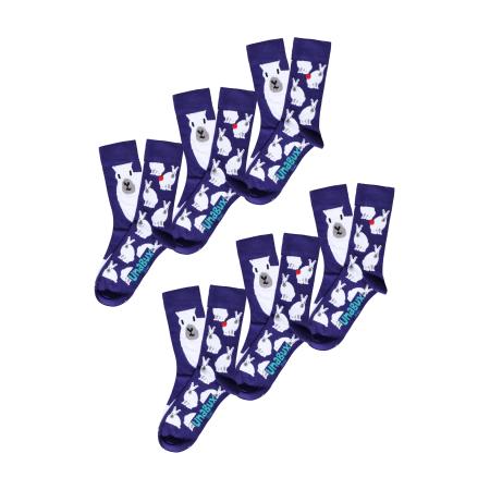 UnaBux UNABUX Sokken GRUMBLE IN THE JUNGLE lila