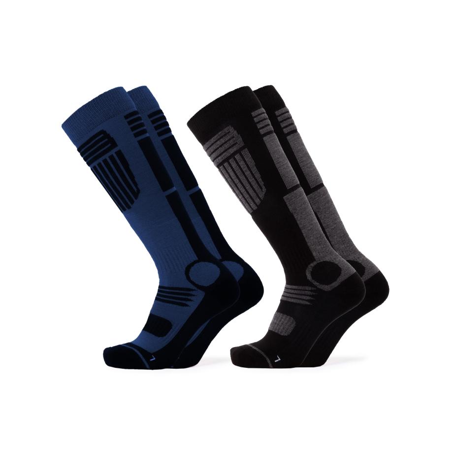 Occulto Occulto Sportsokken Ski Felix blauw / grijs / lichtgrijs / zwart -