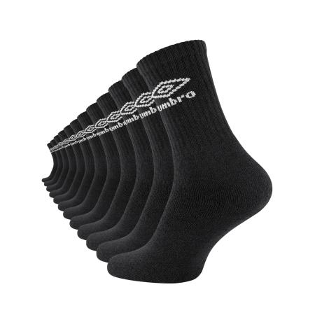 UMBRO Sportsokken zwart / wit