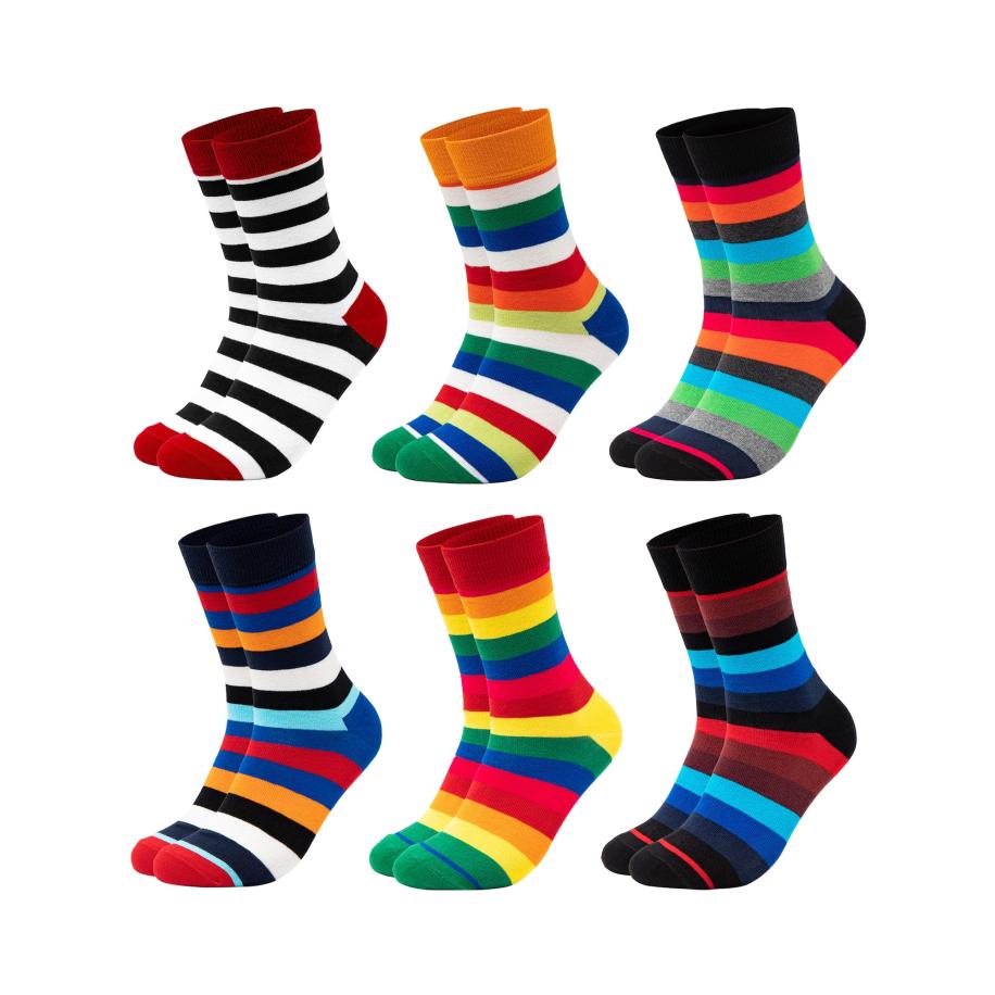 Occulto Occulto Sokken Sigi geel / rood / zwart / wit -