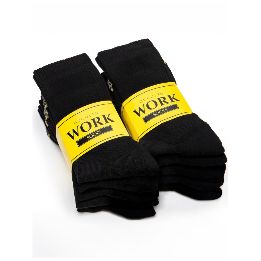 Occulto Occulto Sokken Karl geel / grijs gemêleerd / zwart -