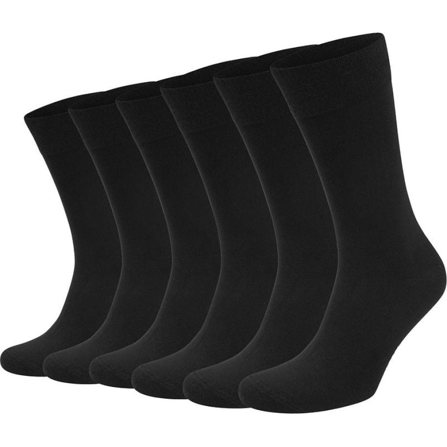 Suitable Sokken 6-Pack Zwart Zwart