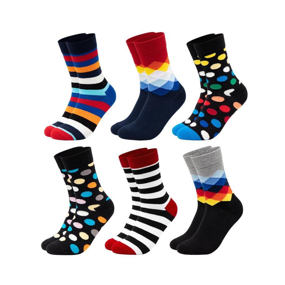 Occulto Occulto Sokken Sigi lichtblauw / donkerblauw / rood / zwart -