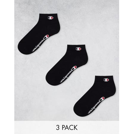 Champion - Set van 3 paar lage sokken in zwart