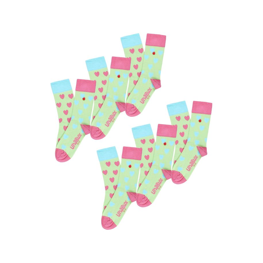 UnaBux UNABUX Sokken GRUMBLE IN THE JUNGLE lichtgroen -