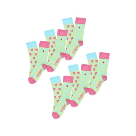 UnaBux UNABUX Sokken GRUMBLE IN THE JUNGLE lichtgroen