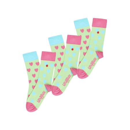 UnaBux UNABUX Sokken GRUMBLE IN THE JUNGLE lichtgroen