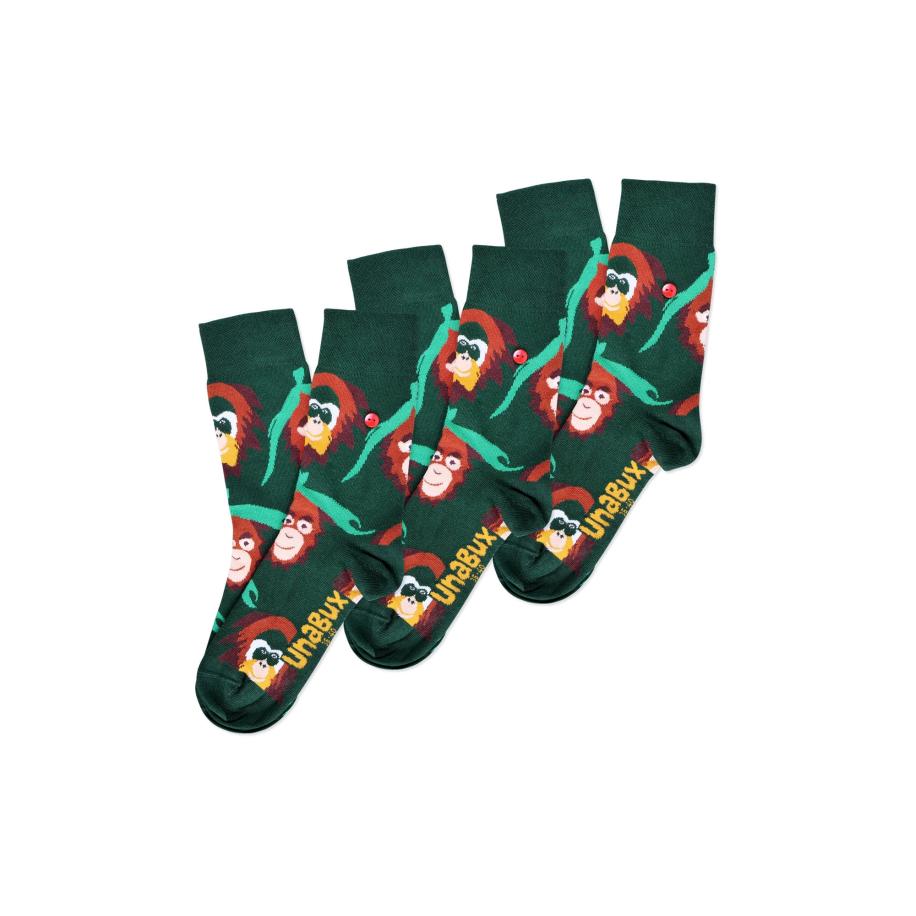 UnaBux UNABUX Sokken GRUMBLE IN THE JUNGLE groen -