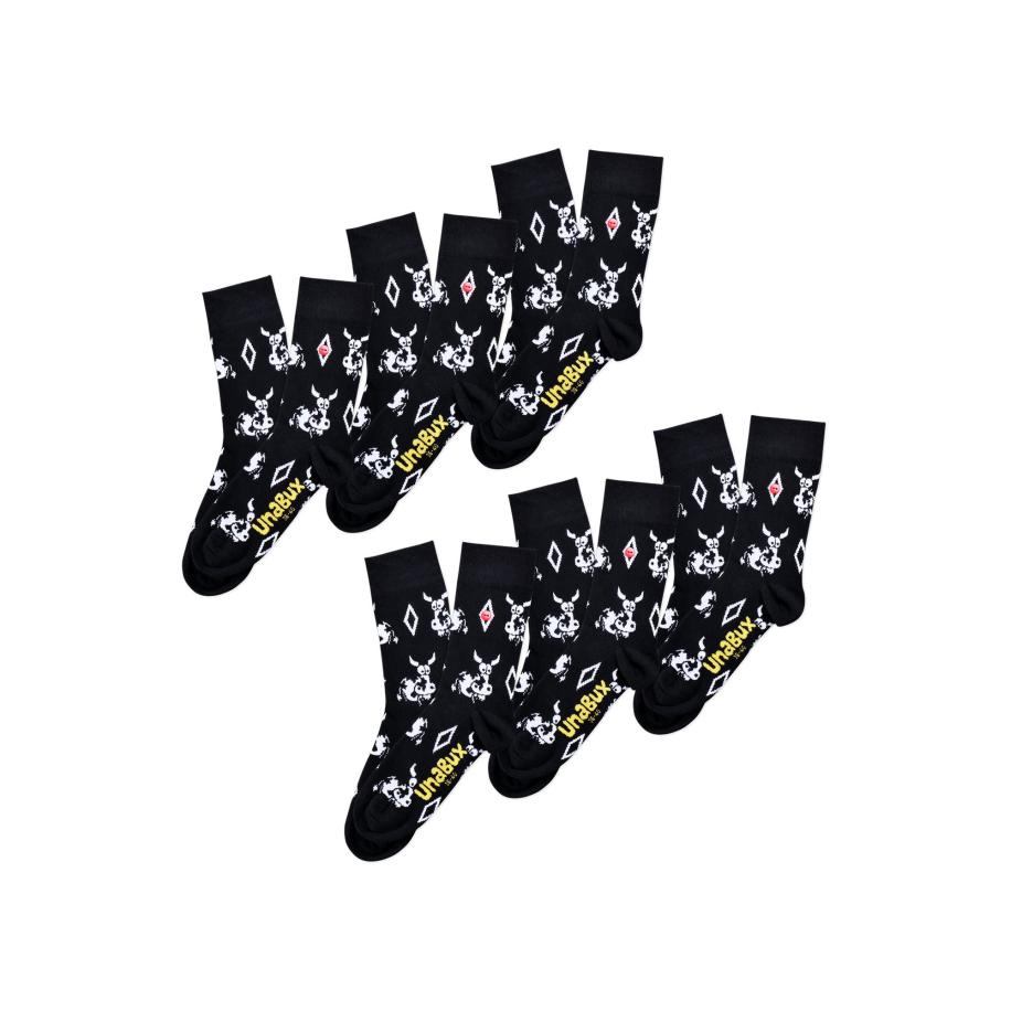 UnaBux UNABUX Sokken GRUMBLE IN THE JUNGLE zwart -