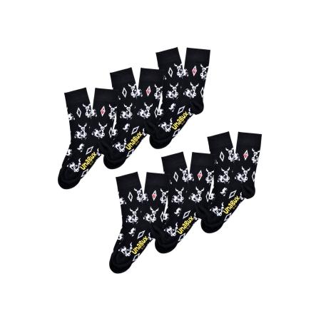 UnaBux UNABUX Sokken GRUMBLE IN THE JUNGLE zwart