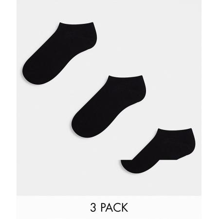 Weekday Set van 3 paar sportsokken in zwart