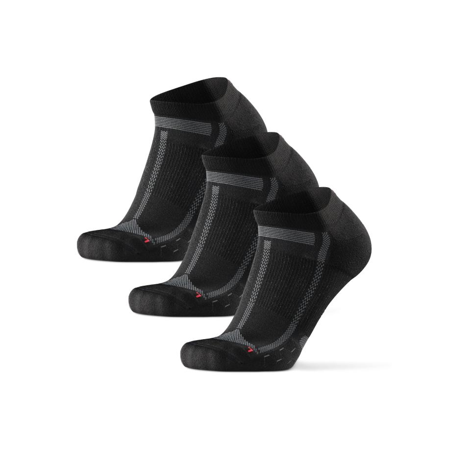 DANISH ENDURANCE DANISH ENDURANCE Sokken Long Distance Low grijs / bloedrood / zwart / wit -