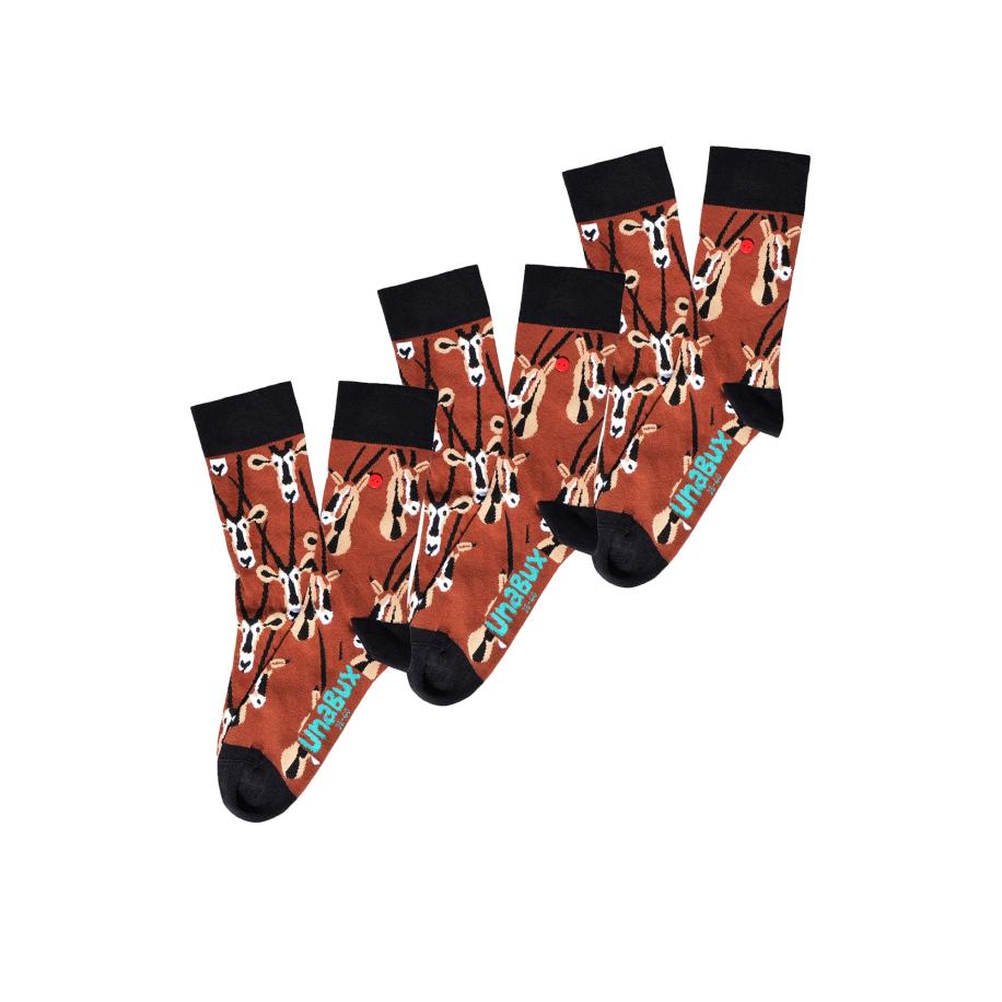 UnaBux UNABUX Sokken GRUMBLE IN THE JUNGLE bruin -