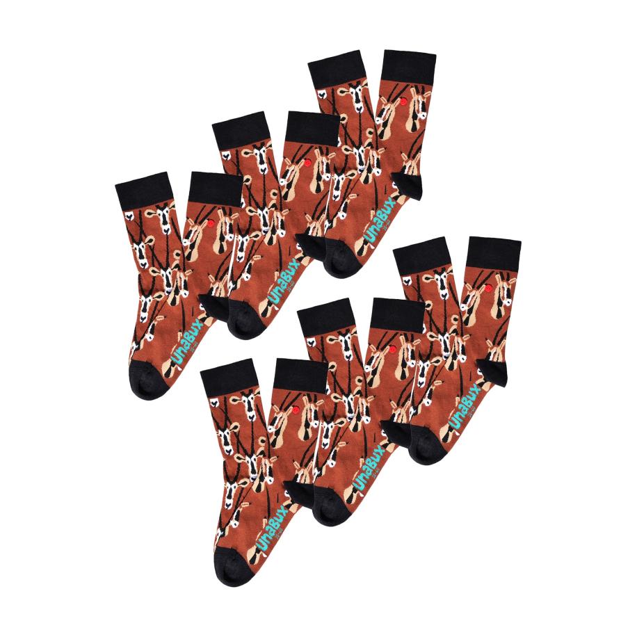 UnaBux UNABUX Sokken GRUMBLE IN THE JUNGLE bruin -