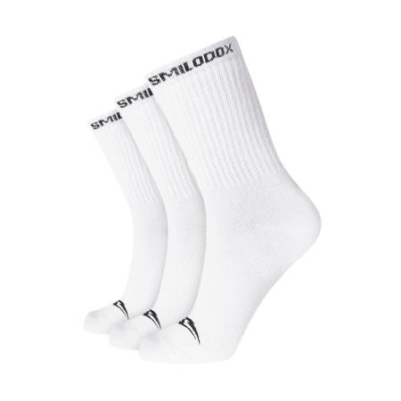 Smilodox Smilodox Sokken 3er Tennis Socks wit