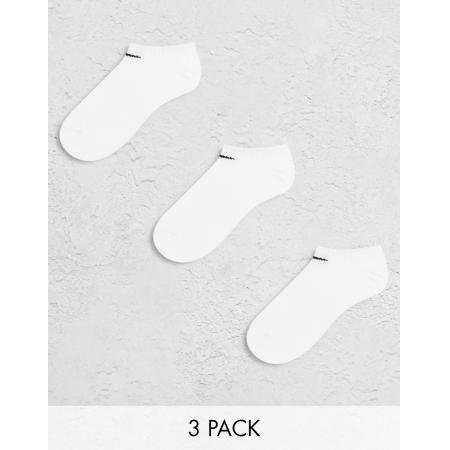 Nike Training - Everyday - Set van 3 paar lichtgewicht lage sokken in wit