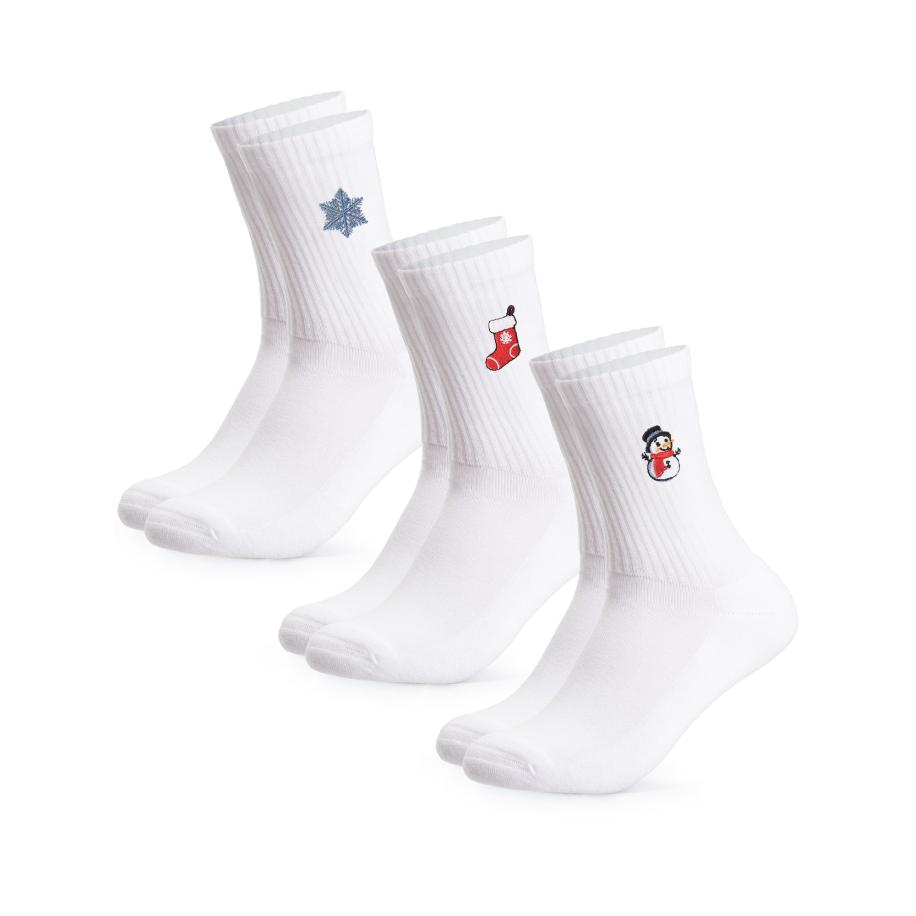 Occulto Occulto Sokken Christmas Claus blauw / rood / wit -