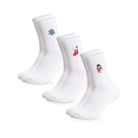 Occulto Occulto Sokken Christmas Claus blauw / rood / wit