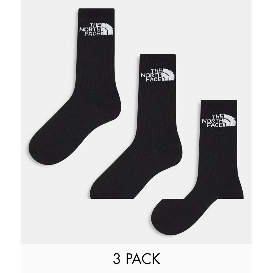 The North Face Simple Dome Set van 3 paar sokken met logo in zwart Zwart