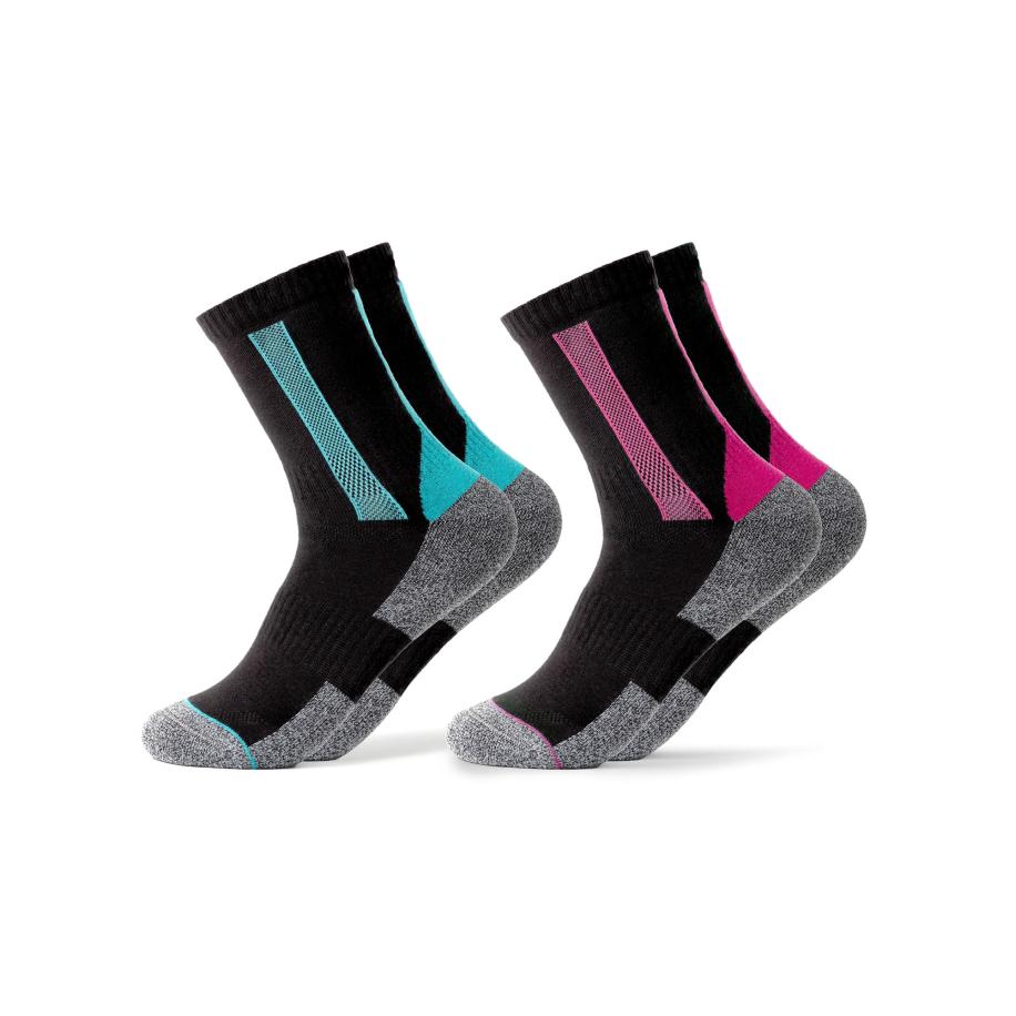 Occulto Occulto Sportsokken Gerlinde lichtblauw / pink / zwart -