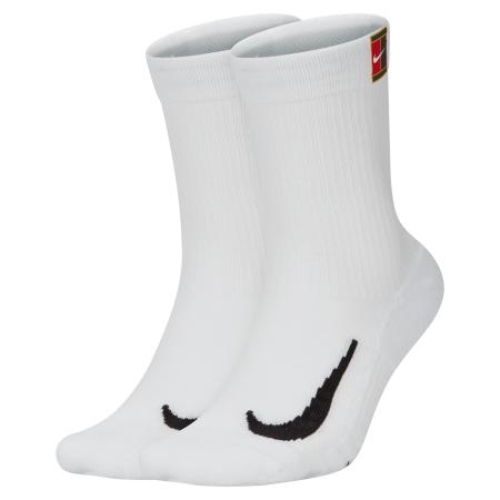 NikeCourt Multiplier Cushioned Crew tennissokken (2 paar) - Wit