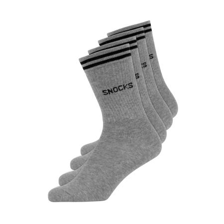 SNOCKS SNOCKS Sportsokken grijs gemêleerd / zwart