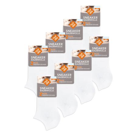 Nur Die Nur Die Sokken Baumwolle Basic Unifarben wit