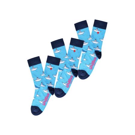 UnaBux UNABUX Sokken GRUMBLE IN THE JUNGLE lichtblauw