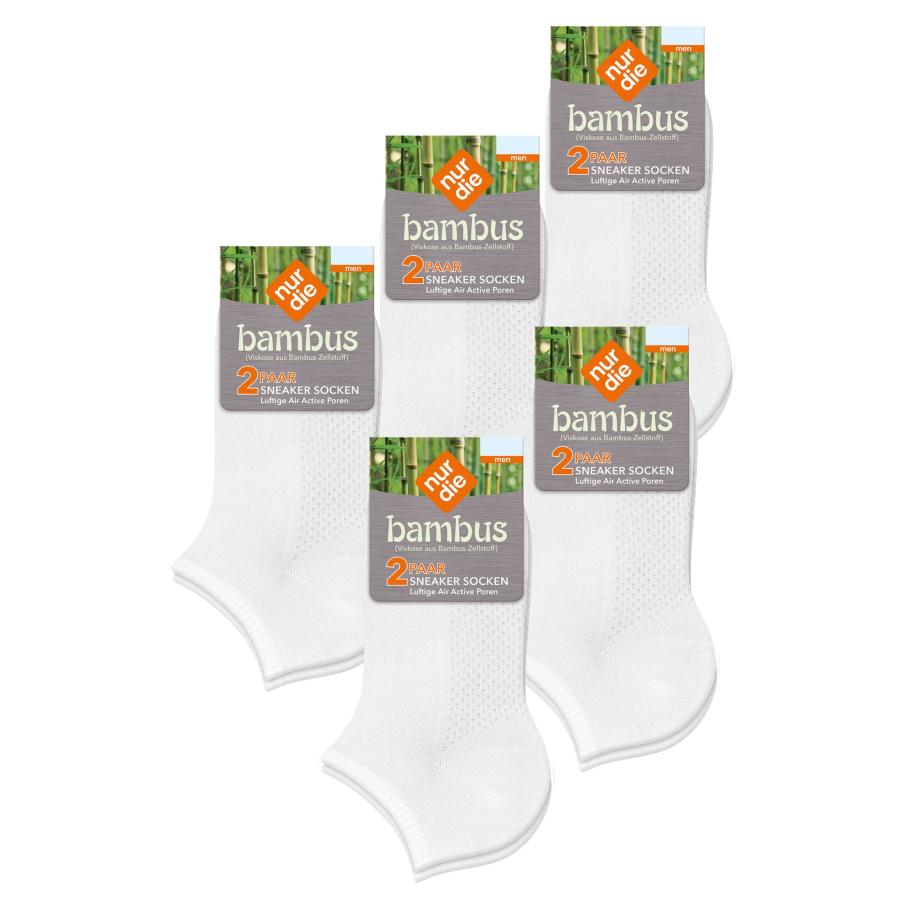 Nur Die Nur Die Sokken Bambus Sneaker wit -