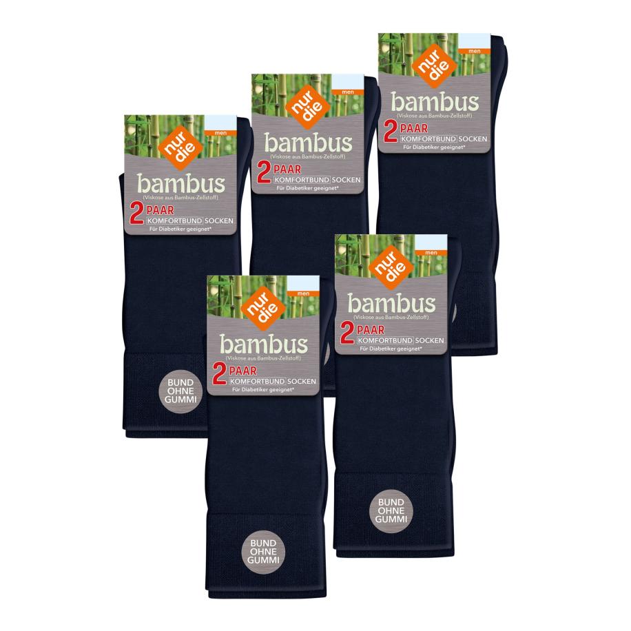 Nur Die Nur Die Sokken Komfortbund Socken Viskose donkerblauw -